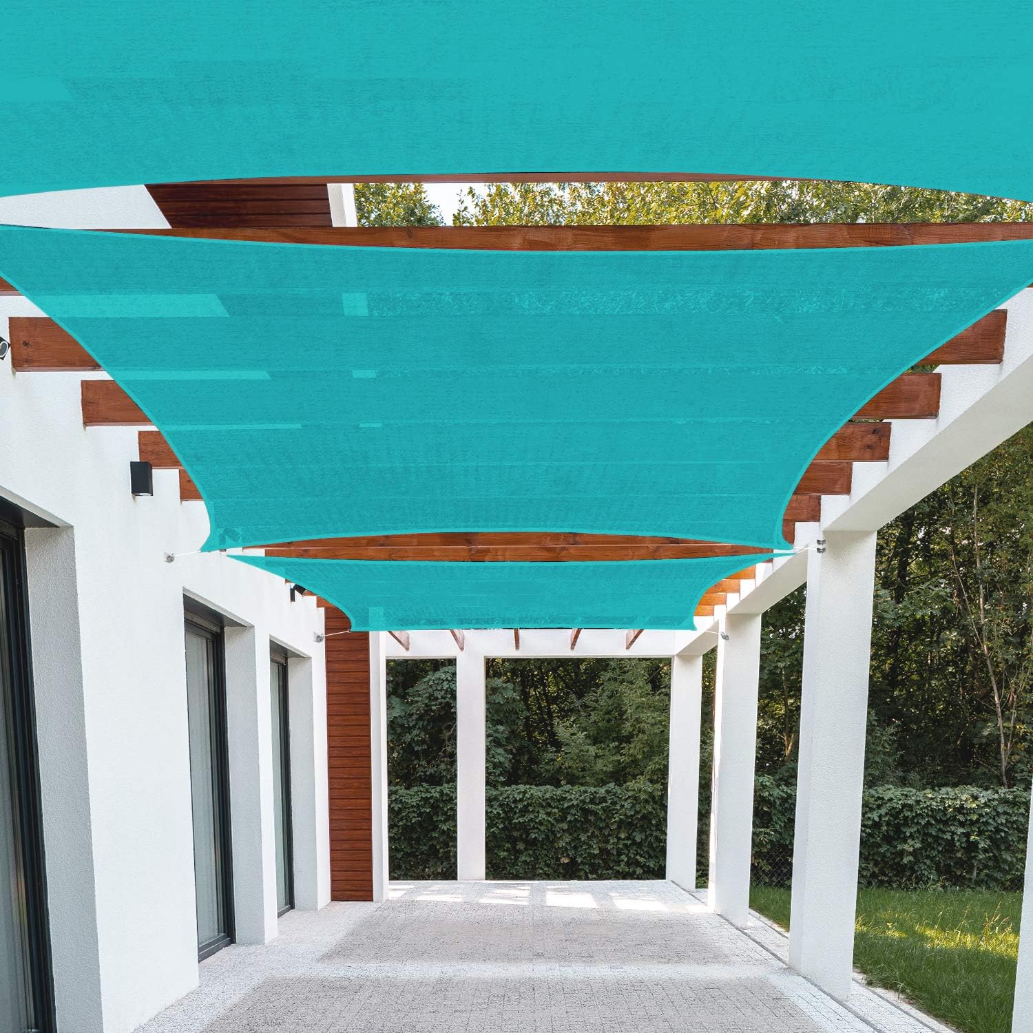 Patio – Toldo Paradise rectangular tipo vela que da sombra, para cubrir patio, bloquea luz solar, para marquesina, resistente, grado comercial, para