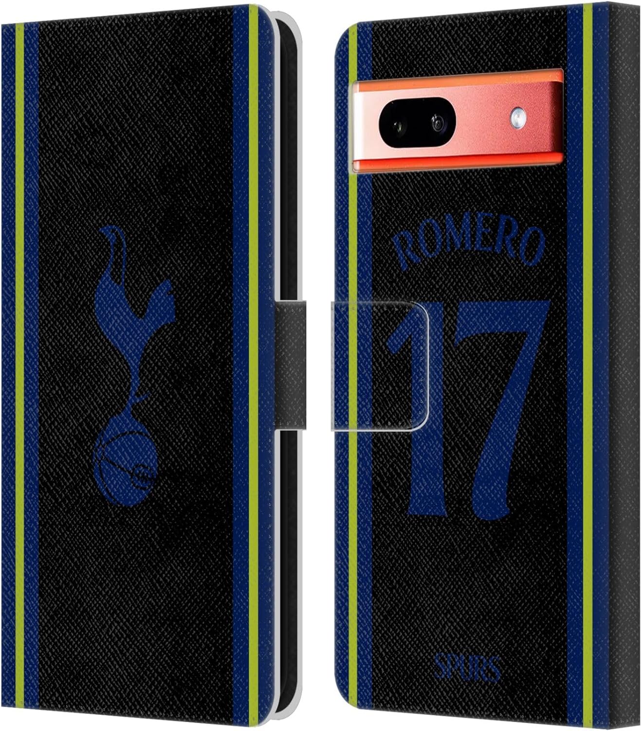 Head Case Designs Officially Licensed Tottenham Hotspur F.C. Cristian Romero 202223 Players Home Kit Leather Book Wallet Case Cover Compatible with