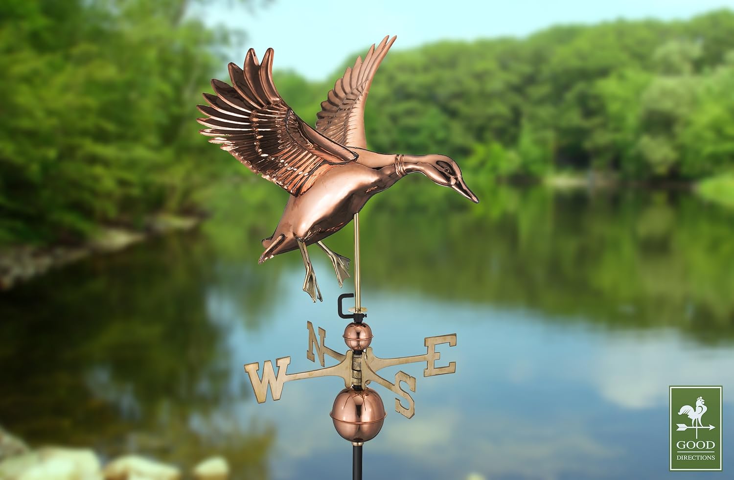 Good Directions Landing Duck Veleta de cobre puro