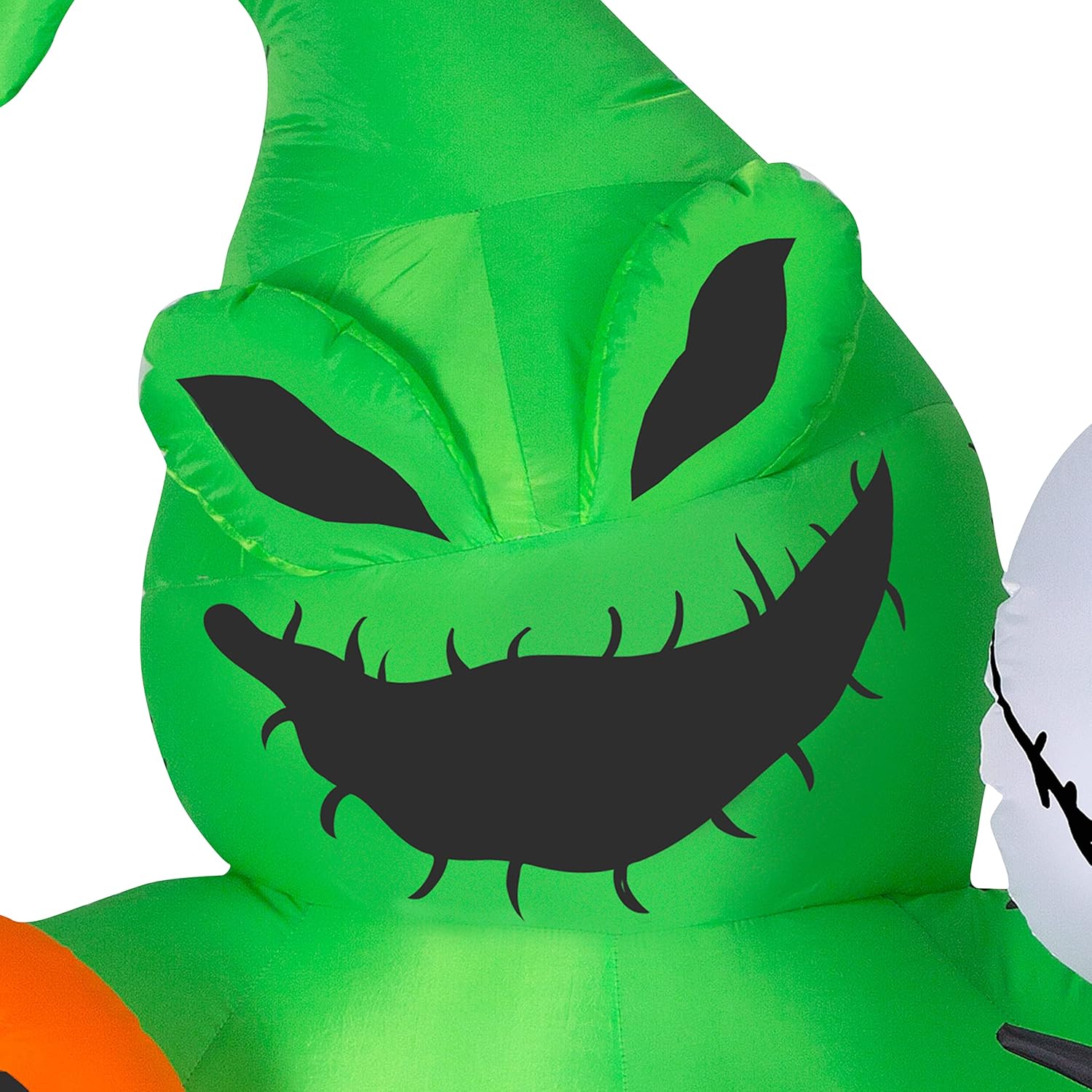 Gemmy Airblown Jack Skellington con Oogie Boogie Scene Disney, 6.5 pies de alto, multi