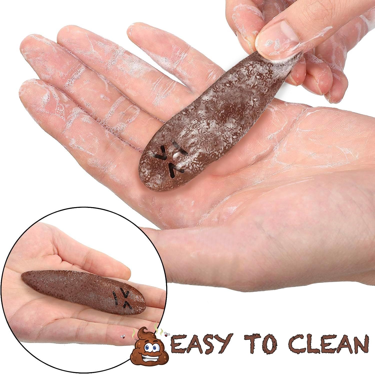 Jishi Poop Finger Slingshot – Paquete de 12 juguetes de goma voladora a granel, regalos de fiesta novedosos tontos, regalos divertidos para niños,