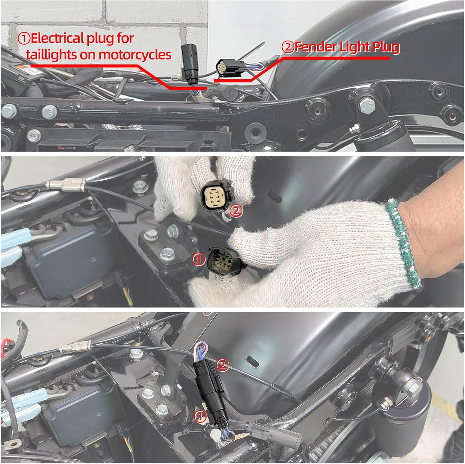 TCMT Rear Fender 5″ Stretched SaddleBag Black Latches Fit For Harley Touring Road King Electra Glide Street Glide Road Glide Ultra 2009-2013