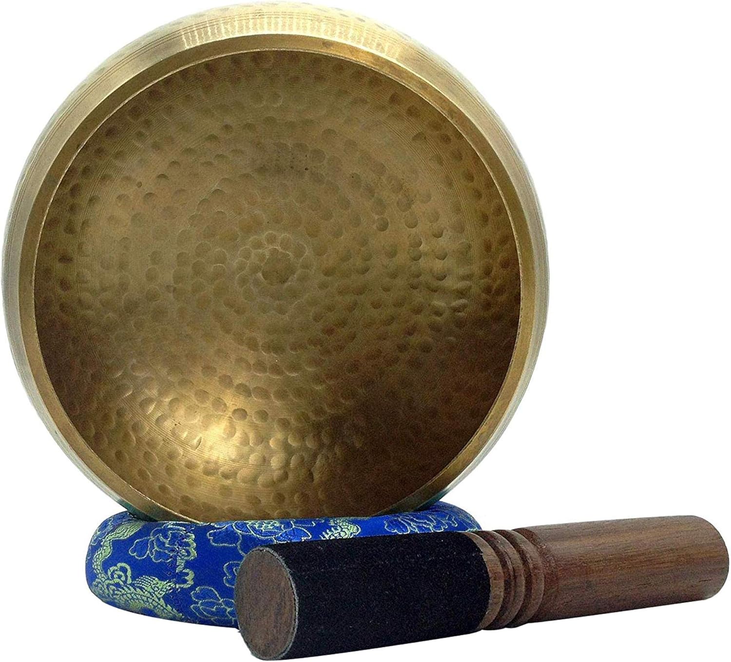 Juego de cuencos tibetanos martillados a mano de grado de meditación de 5.90 pulgadas, de calidad profesional, de 2.2 libras, con sonido tibetano,