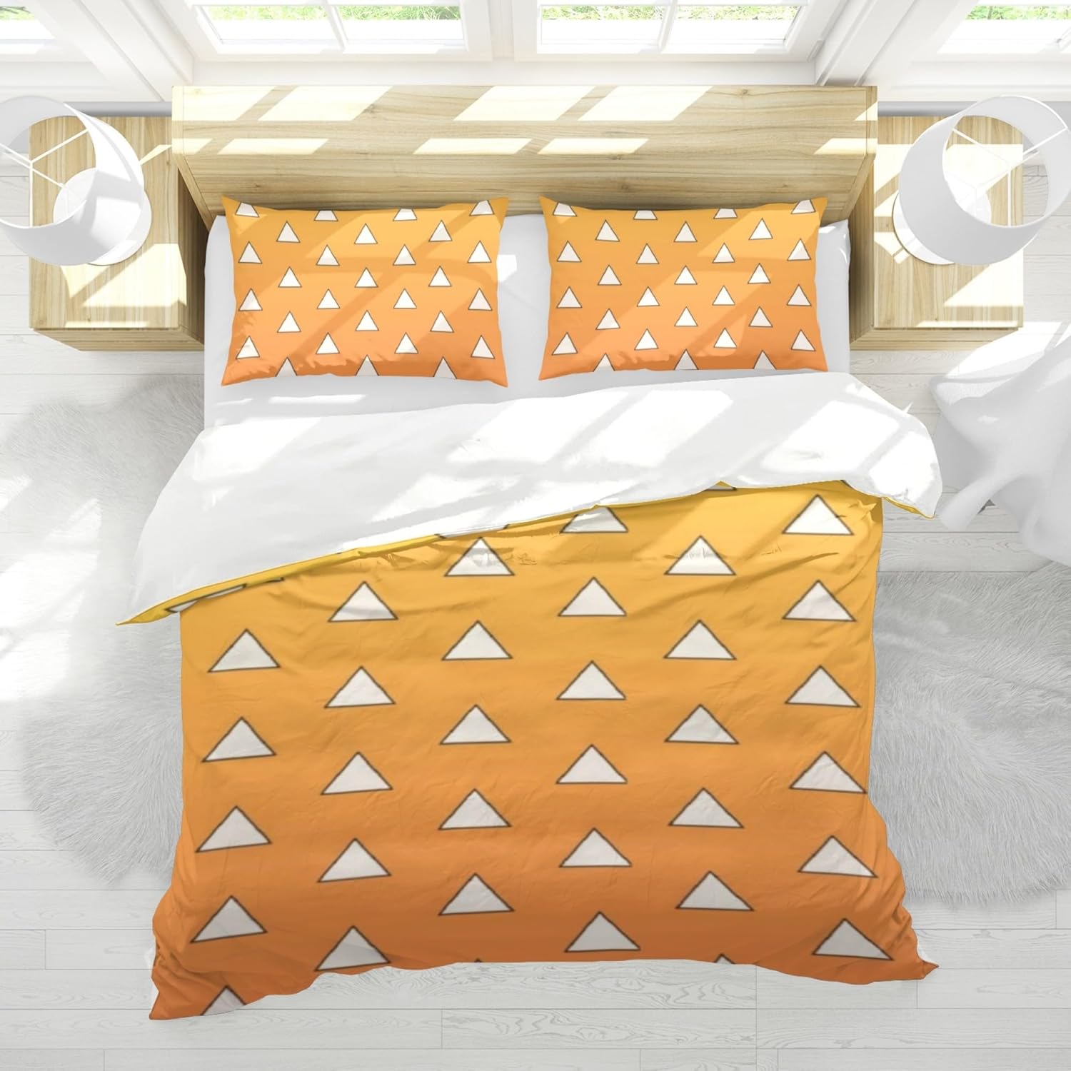 Juego de ropa de cama de anime  Juego de funda de edredón de microfibra cepillada suave de 68 x 90 pulgadas, 3 piezas, 1 funda de edredón con cierre