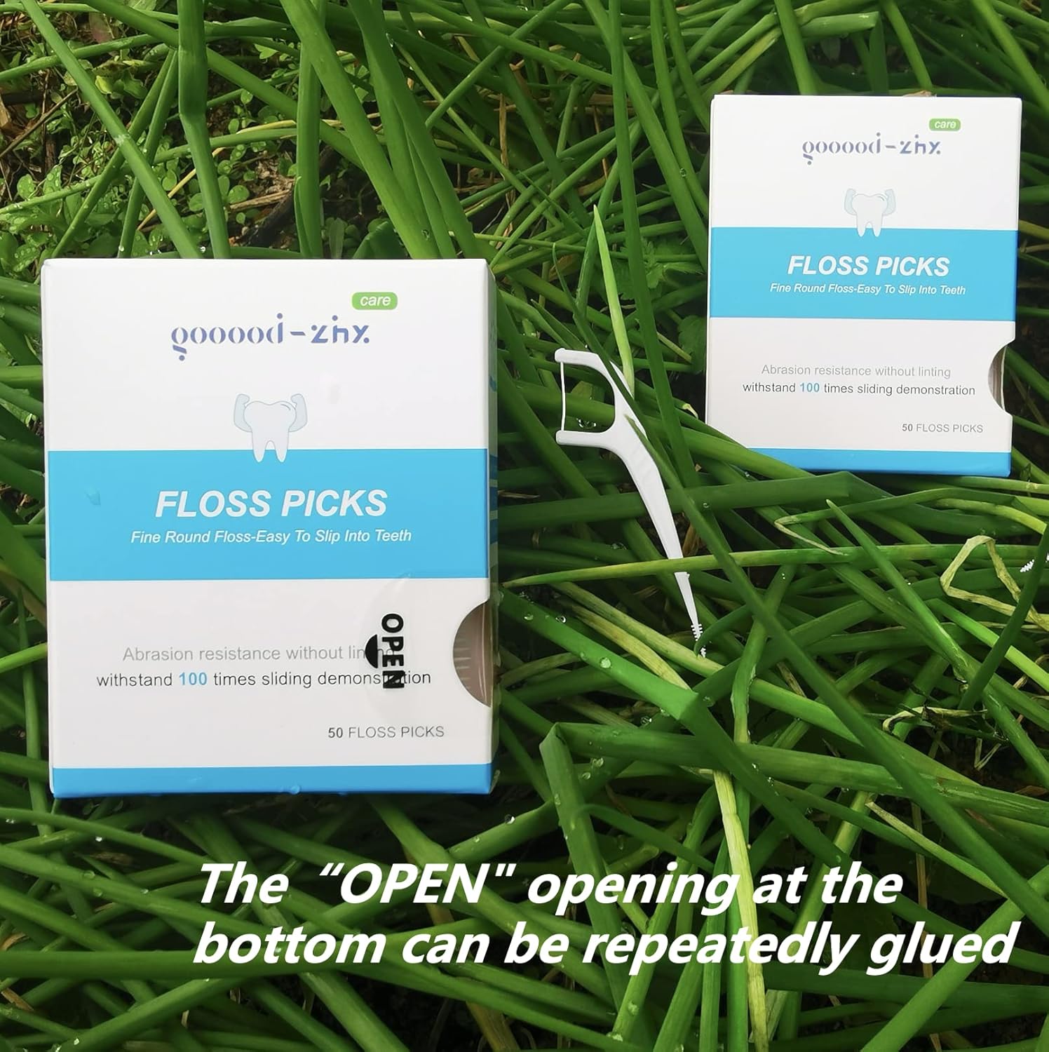 Hilo dental para adultos palillos de dientes con cerdas, un extremo es palitos de hilo dental súper suaves, el otro extremo es cepillo de hilo