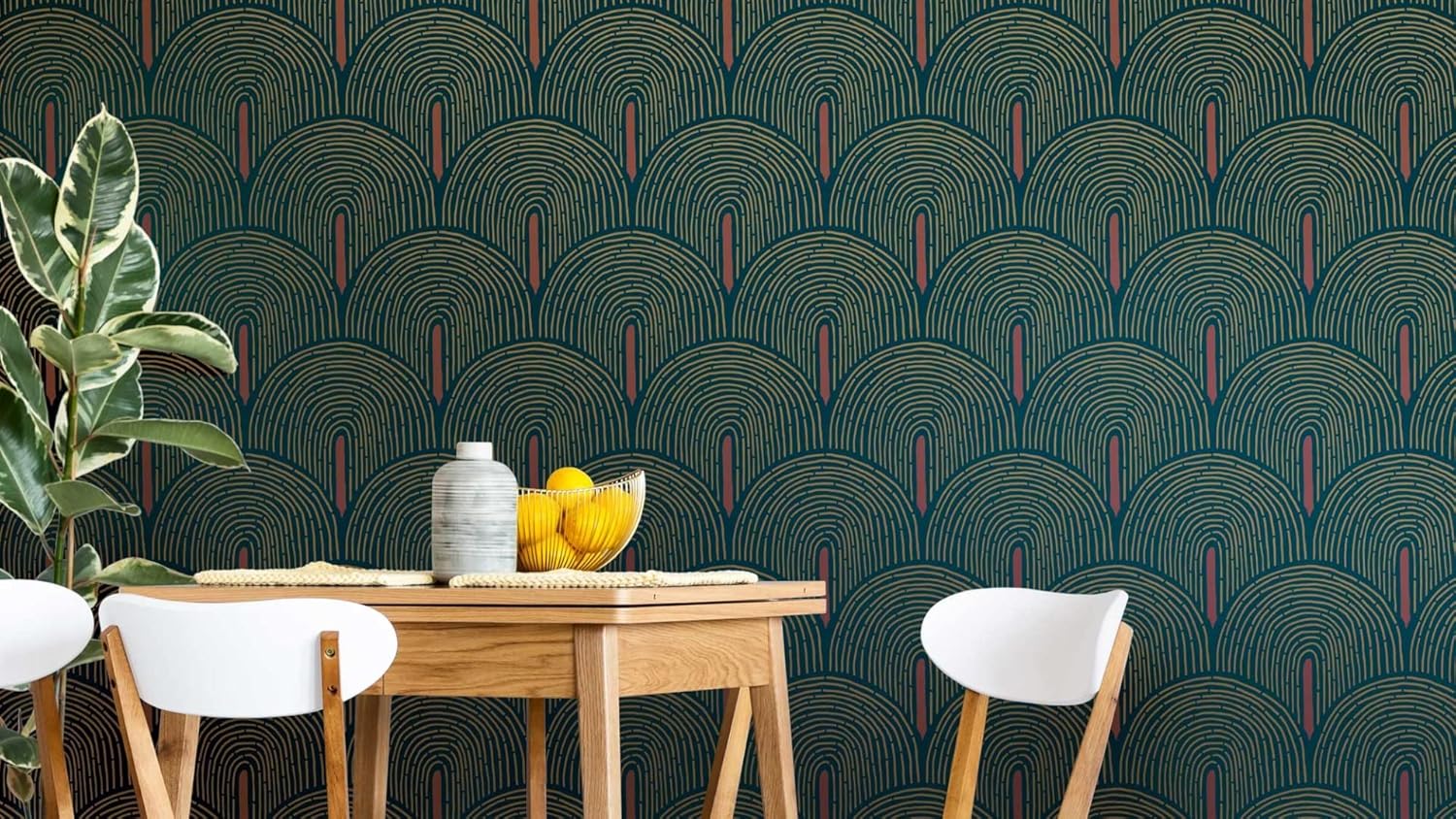 Plantilla de pared de arco de sauce  Plantilla de pared inspirada en Art Deco para un fácil cambio de imagen de habitación de bricolaje  Diseño