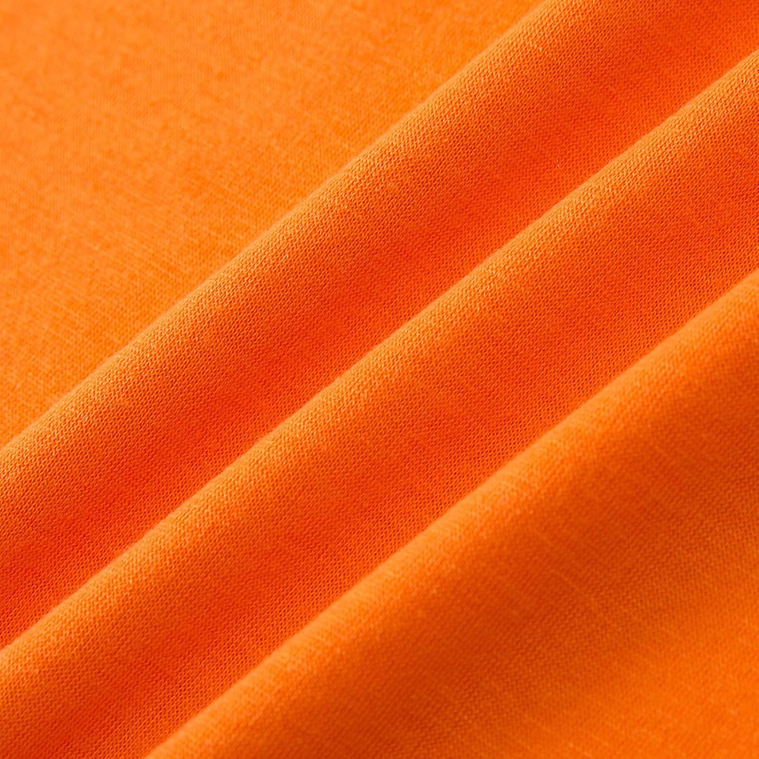 Camisa Naranja para niños pequeños, Camiseta de Manga Corta con Cuello Redondo para niños Camisetas túnicas ropa