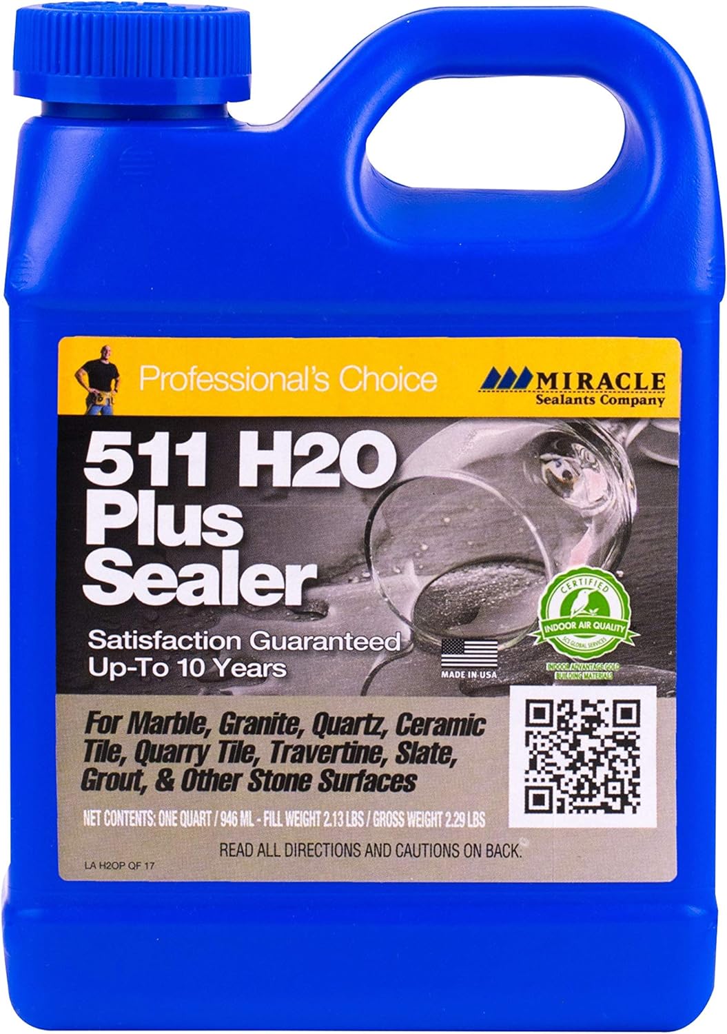 Miracle Sealants H2OPLQT6 511 H2O Plus Selladores penetrantes, cuarto de galón