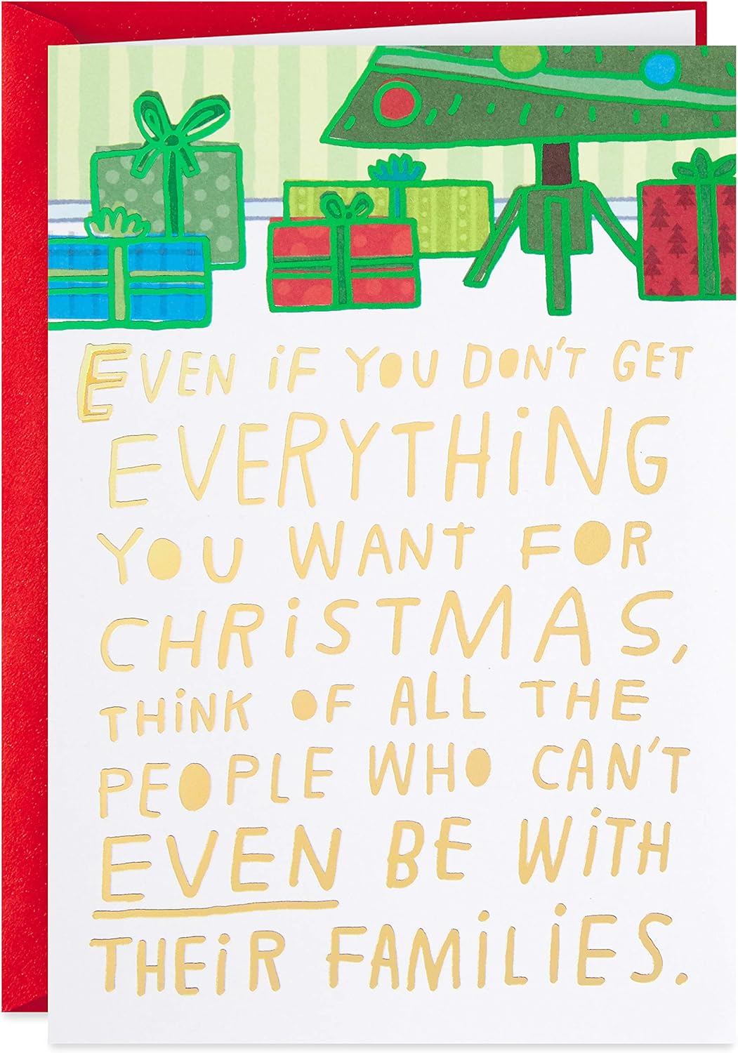 Hallmark Shoebox Tarjeta de Navidad divertida (Familias) (399XXH1024)