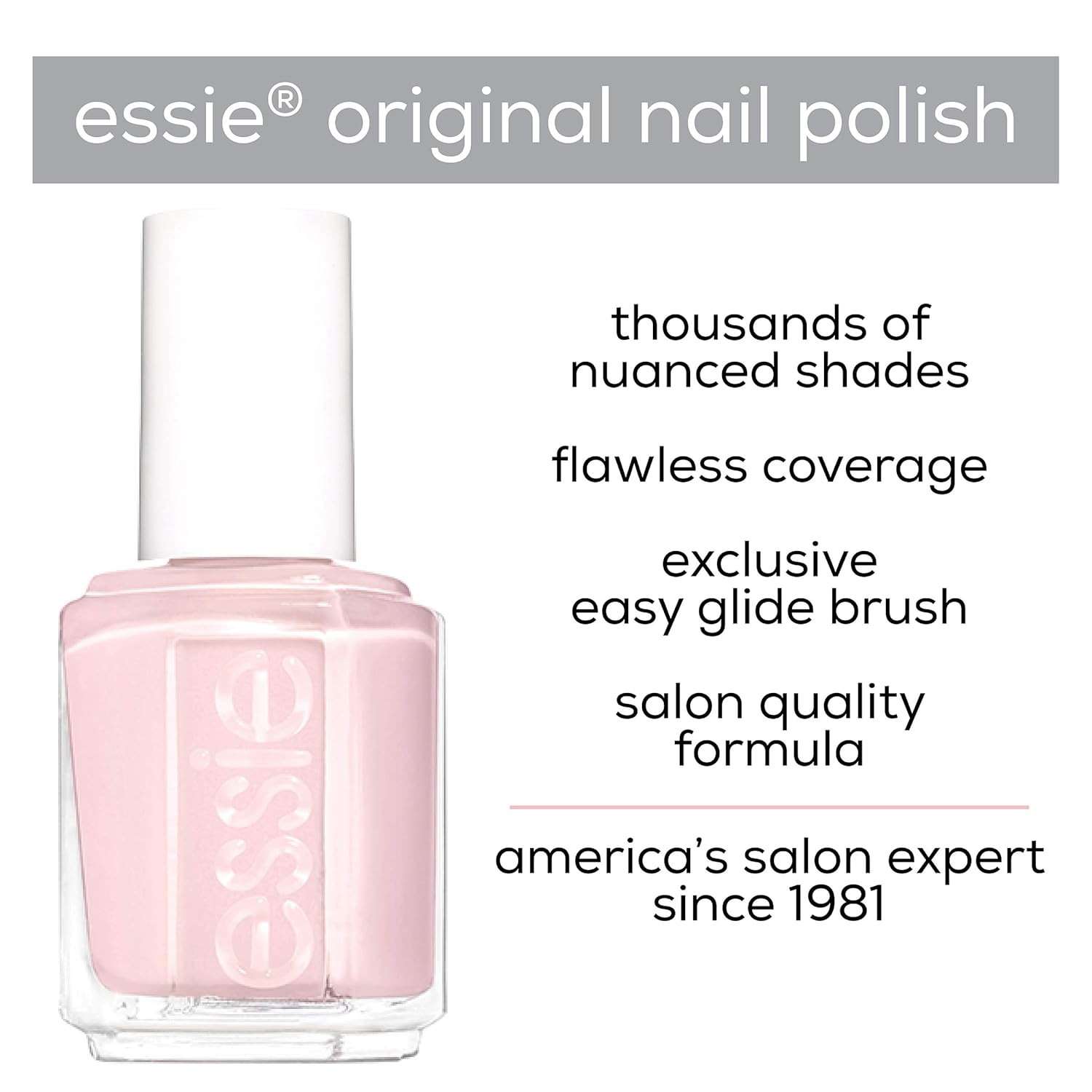 essie Esmalte de uñas, colección del día de San Valentín, regalos para ella, acabado crema, Don’t be Choco-late, 0.46 onzas líquidas