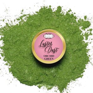 Luster Dust Purpurina comestible Verde orquídea Polvo de brillo comestible gourmet para decoración de pasteles, polvo gourmet para bebidas y Luster Dust Purpurina comestible Verde orquídea Polvo de brillo comestible gourmet para decoración de pasteles, polvo gourmet para bebidas y