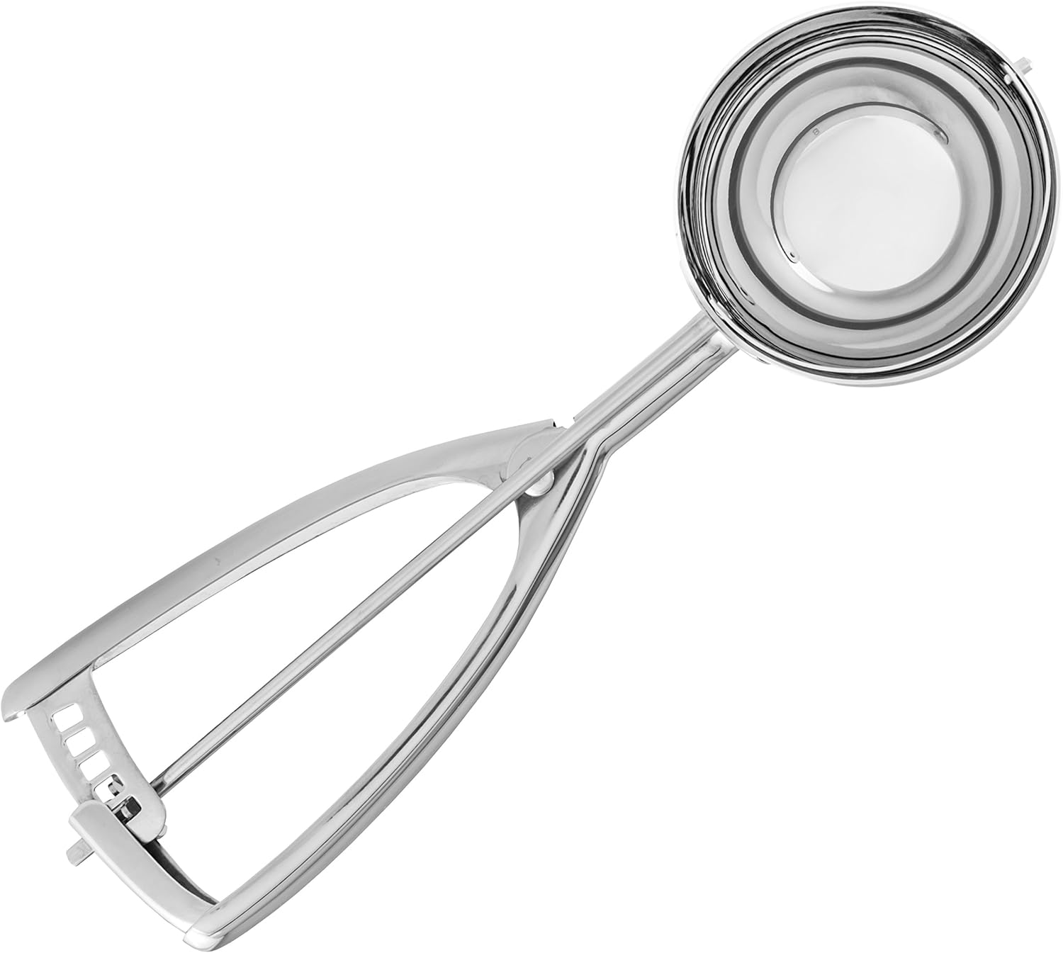 Jenaluca Cuchara para helado188, deacero inoxidable, elegante, Plateado