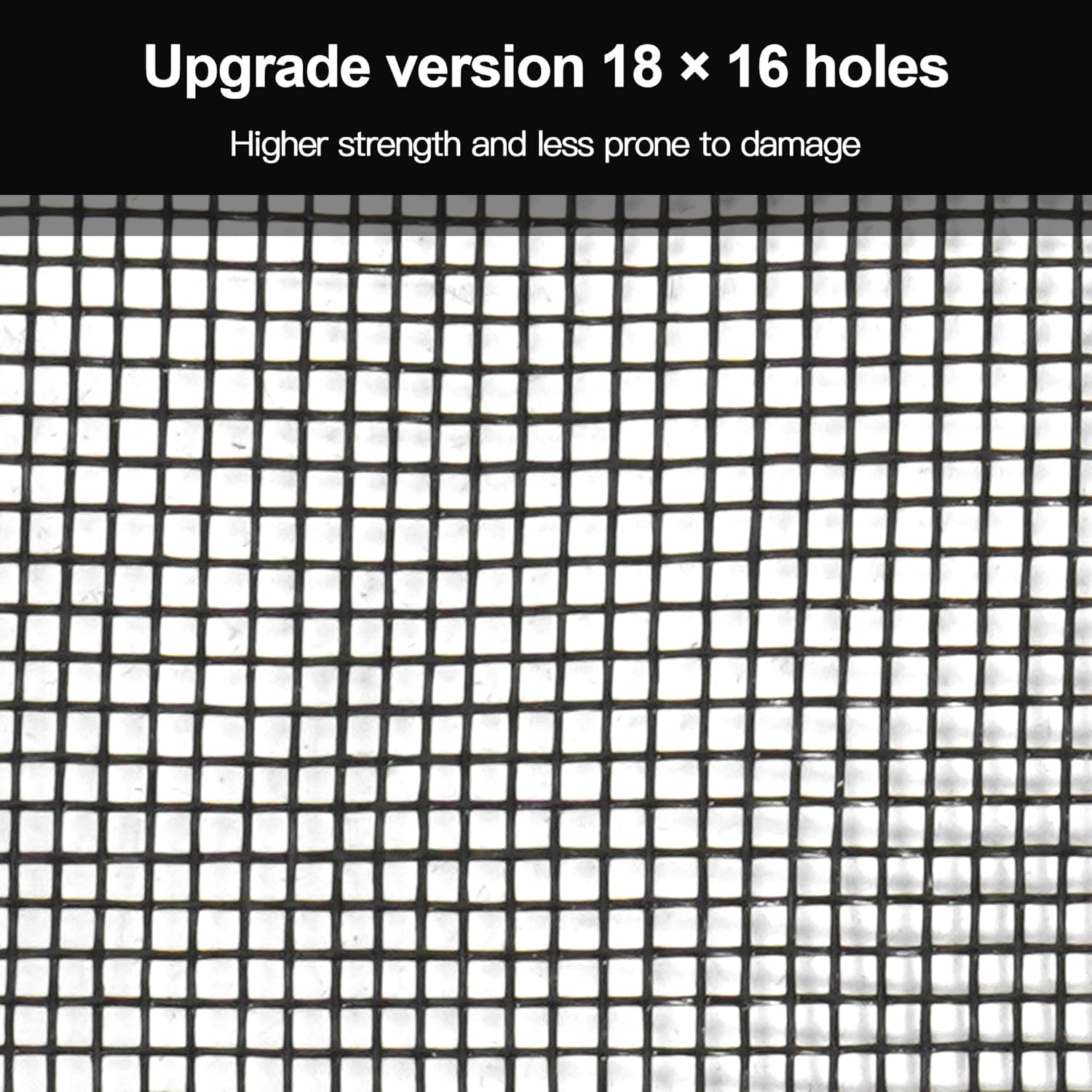 lesolar Rollo de pantalla de fibra de vidrio de 48 pulgadas x 100 pies, mallas de 18 × 16 para ventana, patio, puerta de repuesto, pantalla de