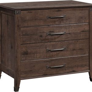 Sauder Carson Forge – Archivador lateral, acabado roble café Sauder Carson Forge – Archivador lateral, acabado roble café