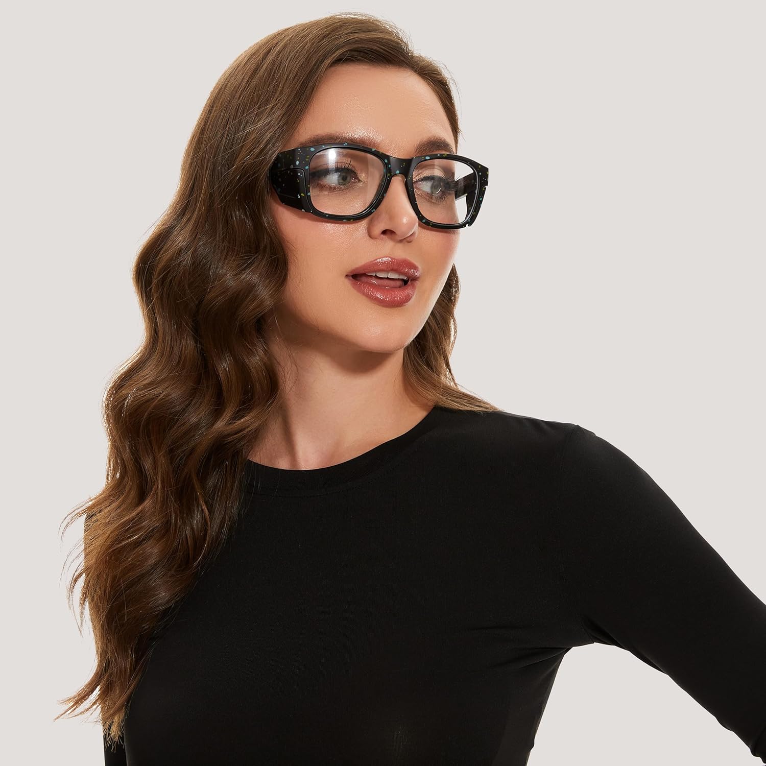 UKNOW Gafas de seguridad  Lentes antivaho  Protección ocular con escudos laterales  Anteojos protectores ANSI Z87.1  Protección UV