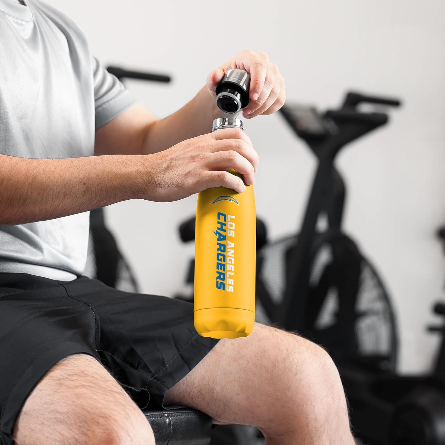 FOCO NFL – Botella de agua unisex para adultos con logotipo de equipo de la NFL