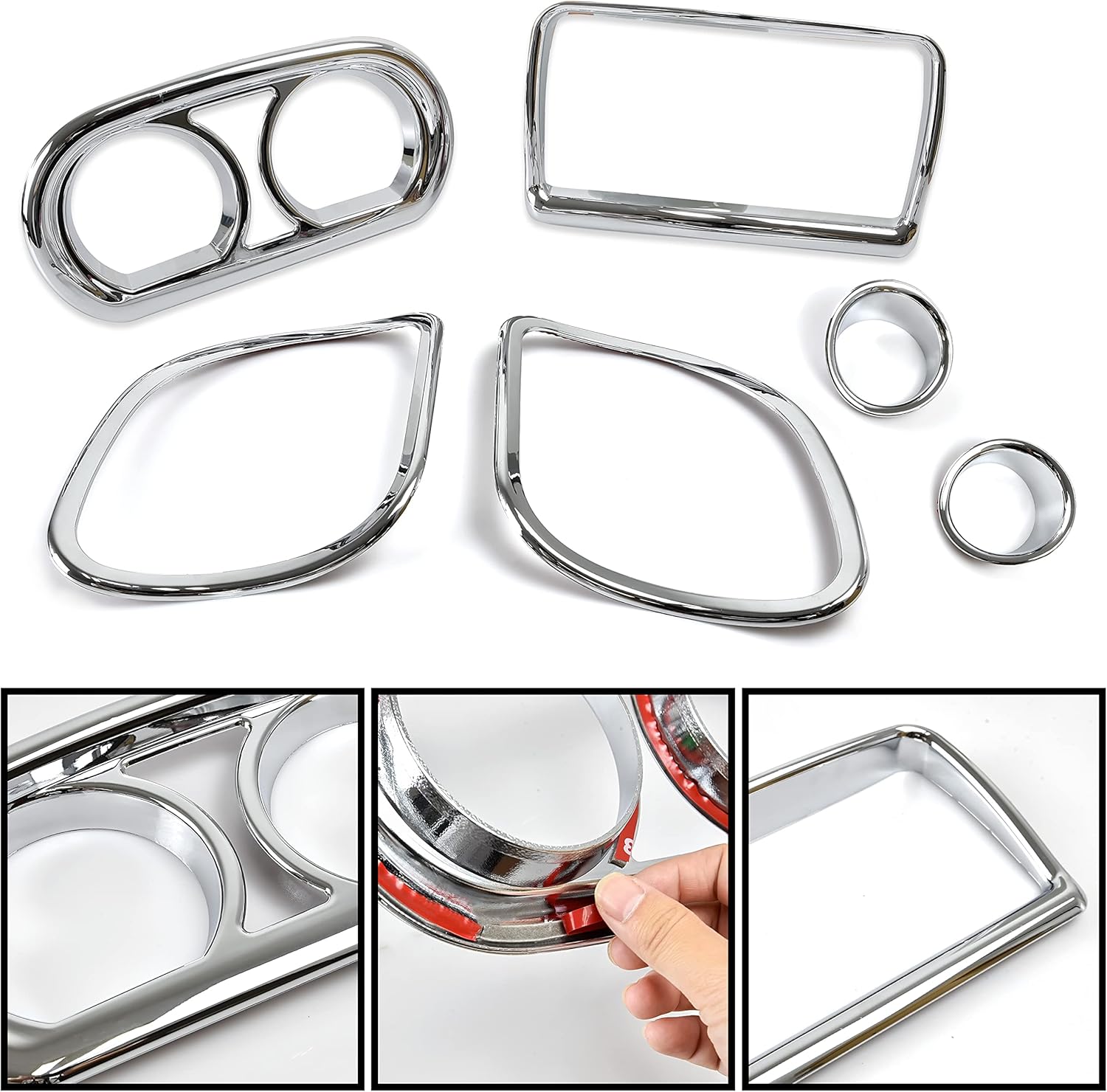 Kit de embellecedores de carenado interior para Road Glide 2015-2022, cubiertas cromadas para Harley CVO Road Glide Limited Special Ultra 2015-2022