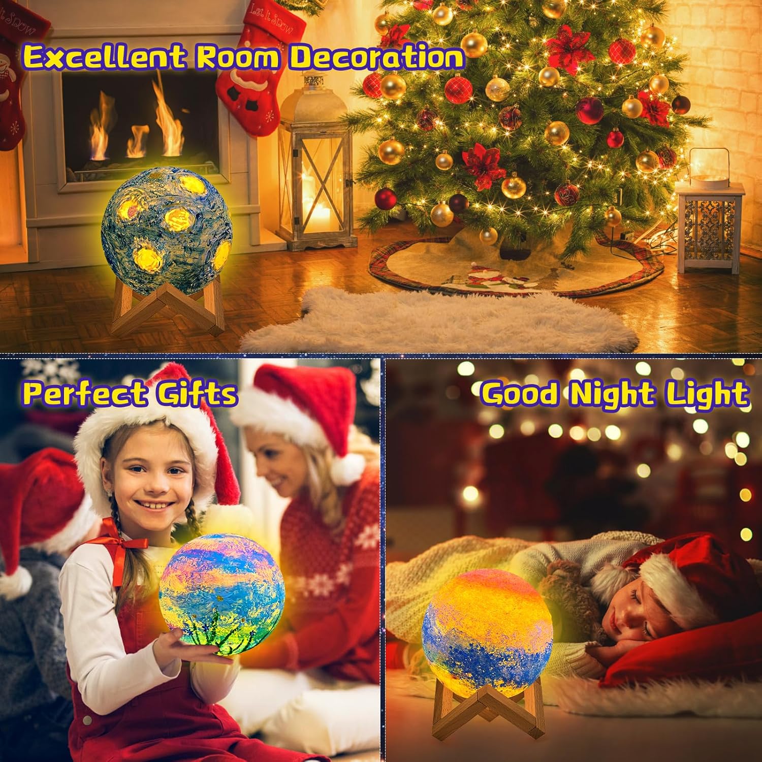 Kit de lámpara de luna para pintar tu propia luna, suministros de arte, kit de manualidades para niños de 9 a 12 años, artes y manualidades para