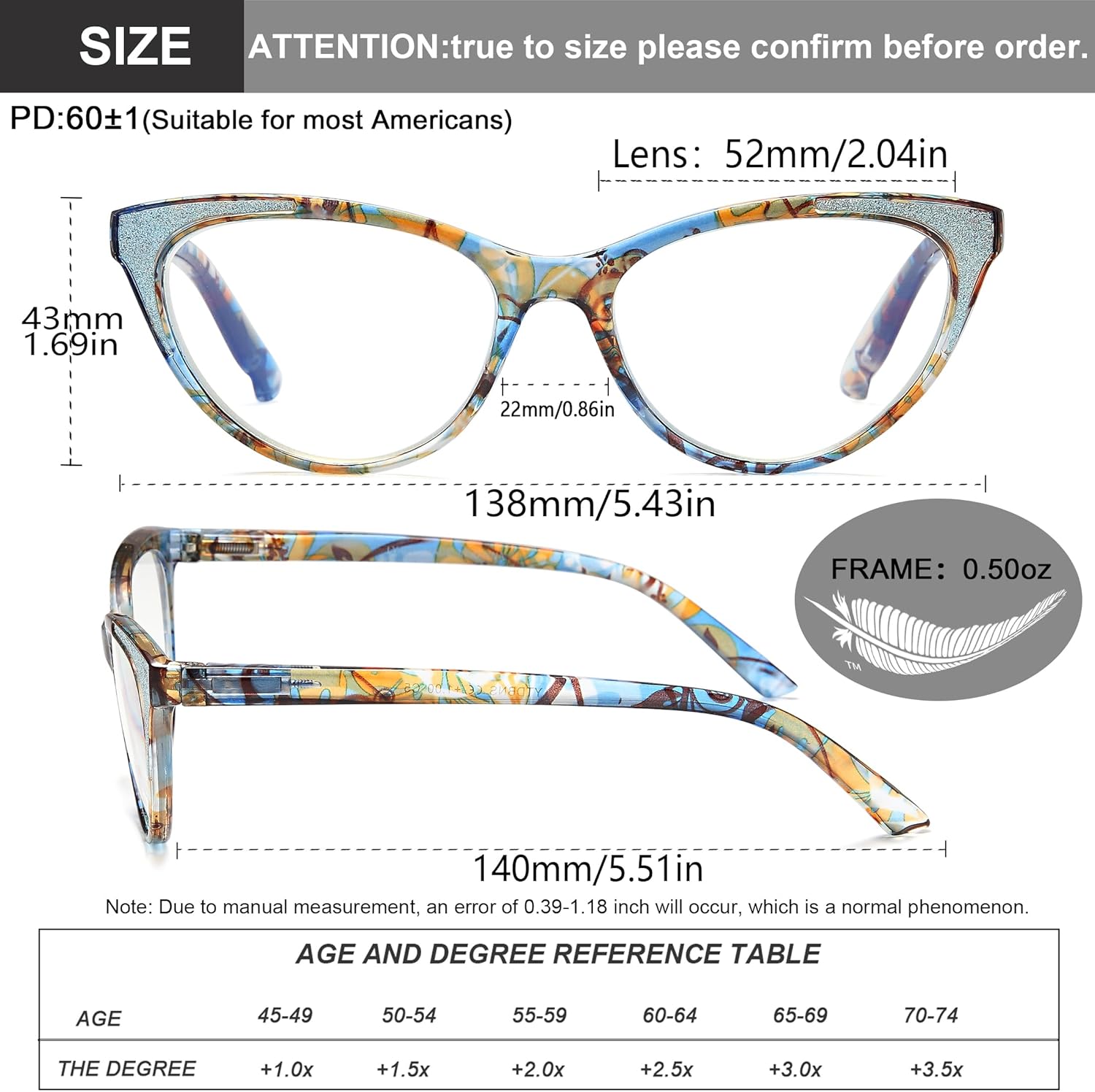 Gafas de lectura de ojo de gato para mujer, paquete de 2 lentes de lectura ultraligeras con bloqueo de luz azul para computadora, reducen la fatiga