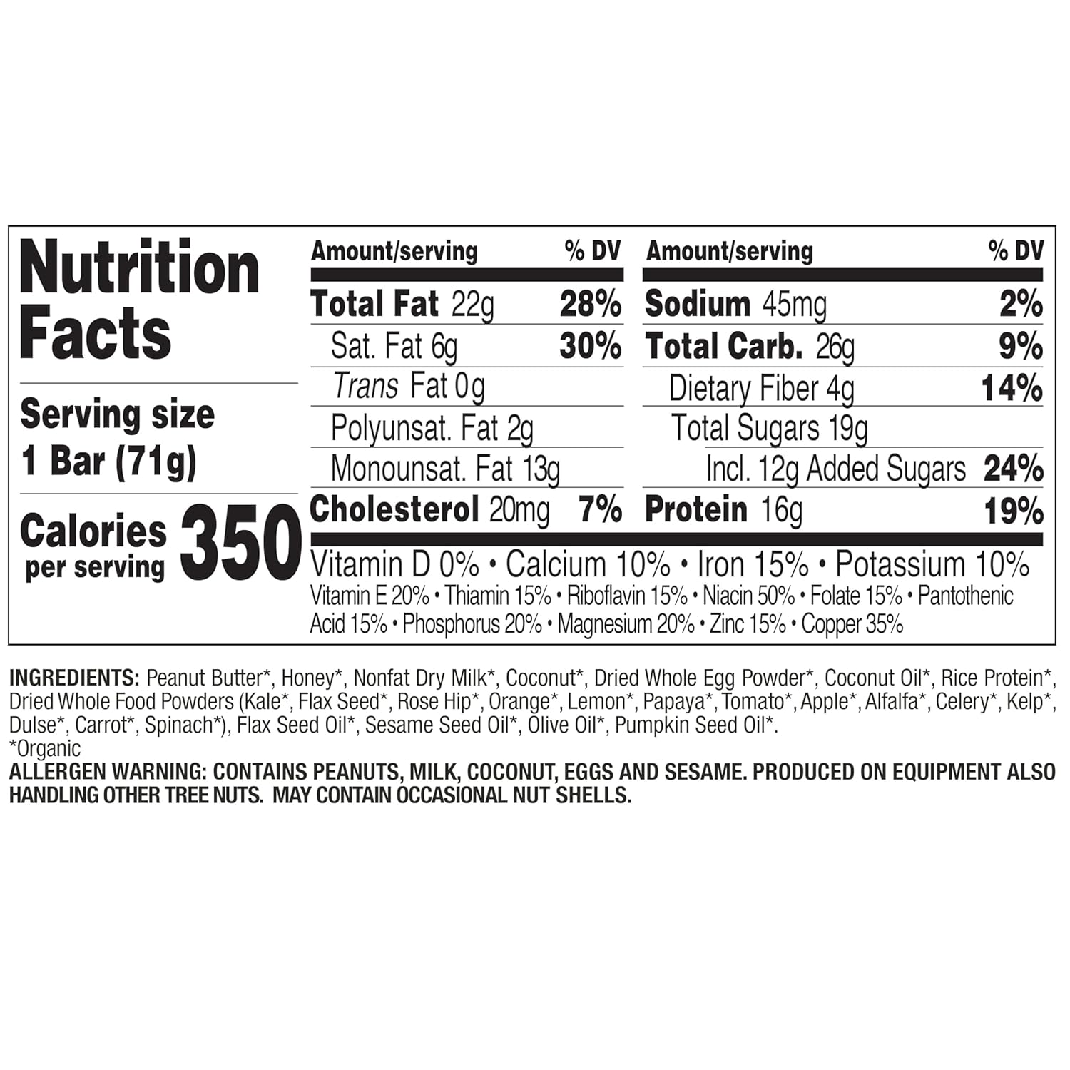 Perfect Bar – Barra de proteína refrigerada original, mantequilla de maní de coco, barra de 2.5 onzas, 8 unidades (paquete de 3)