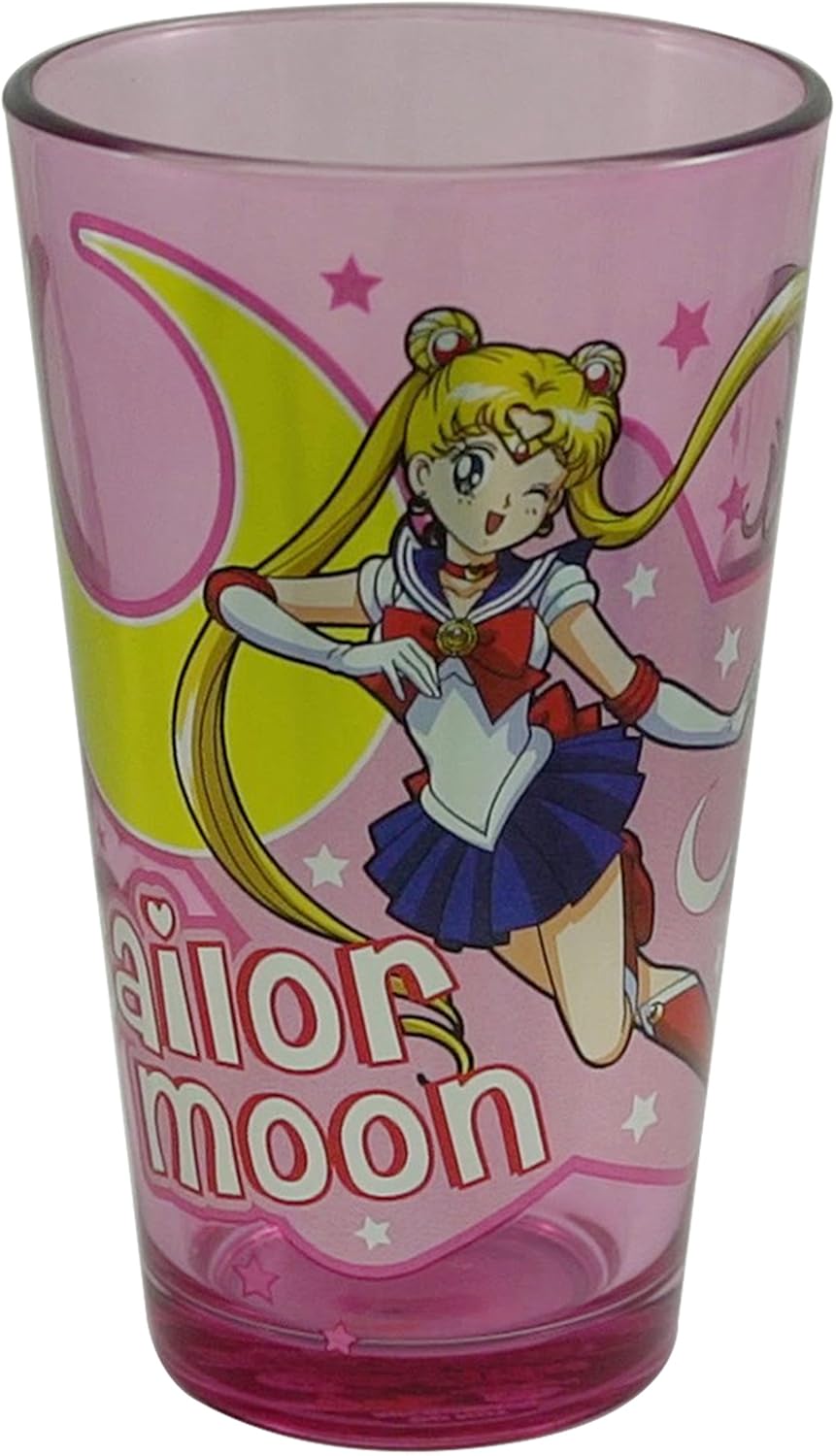 JUST FUNKY Sailor Moon Princess Halation Premium PintBeerAle, vasos de barpub, 16 onzas