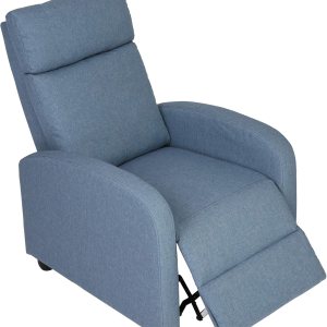 Koreyosh Silla reclinable de tela, sofá individual ajustable, asiento de cine en casa, sofá reclinable de lectura para sala de estar y dormitorio, Koreyosh Silla reclinable de tela, sofá individual ajustable, asiento de cine en casa, sofá reclinable de lectura para sala de estar y dormitorio,
