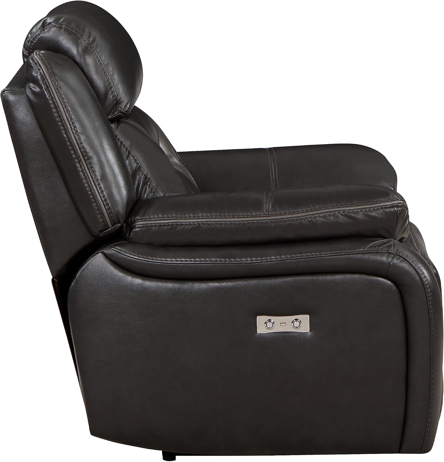Lexicon Ridgefarm Wall-Hugger Power – Sofá reclinable doble, color gris