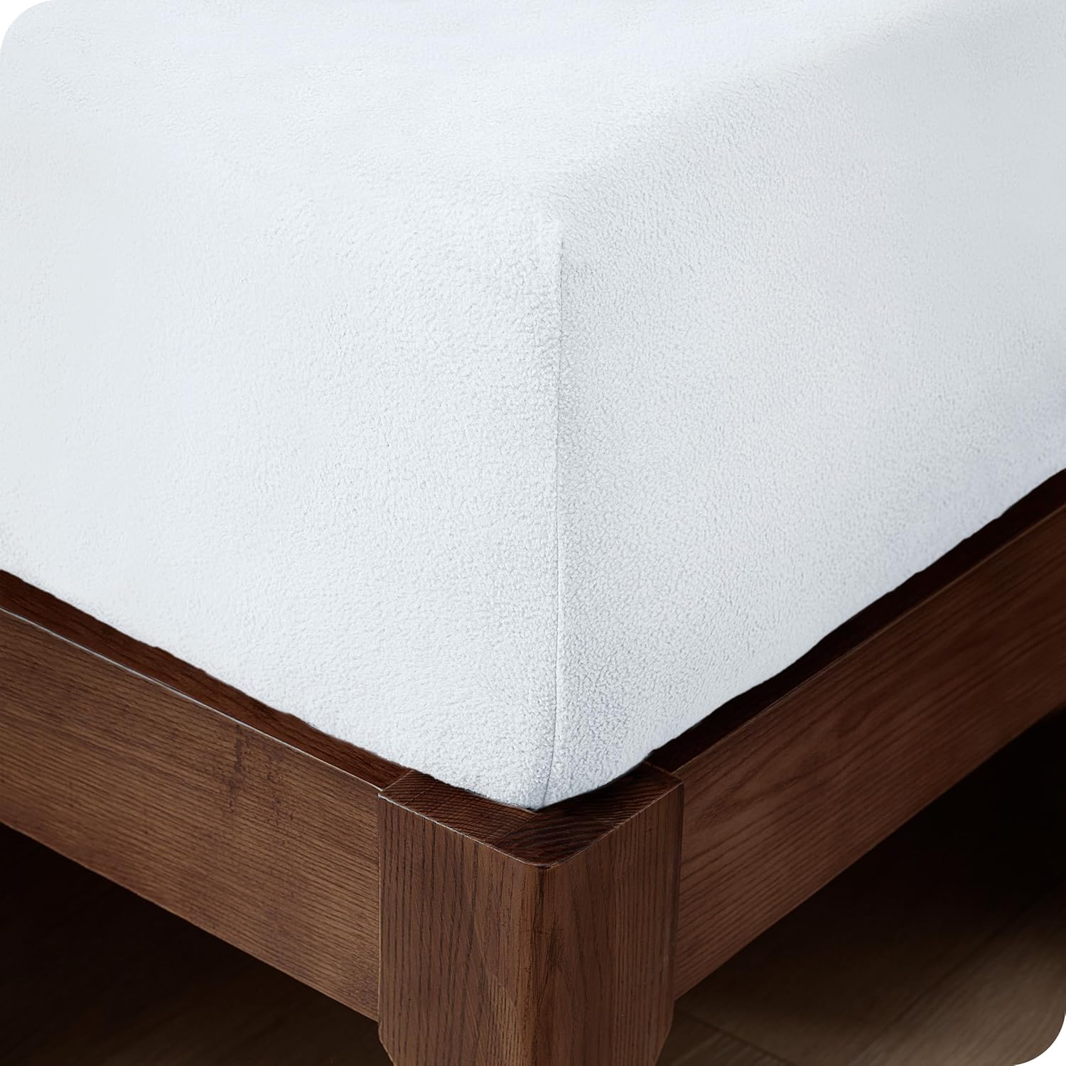 Bare Home Sábana bajera ajustable de forro polar súper suave, tamaño individual, forro polar de felpa extra, sin pelusas, bolsillo profundo, calidez