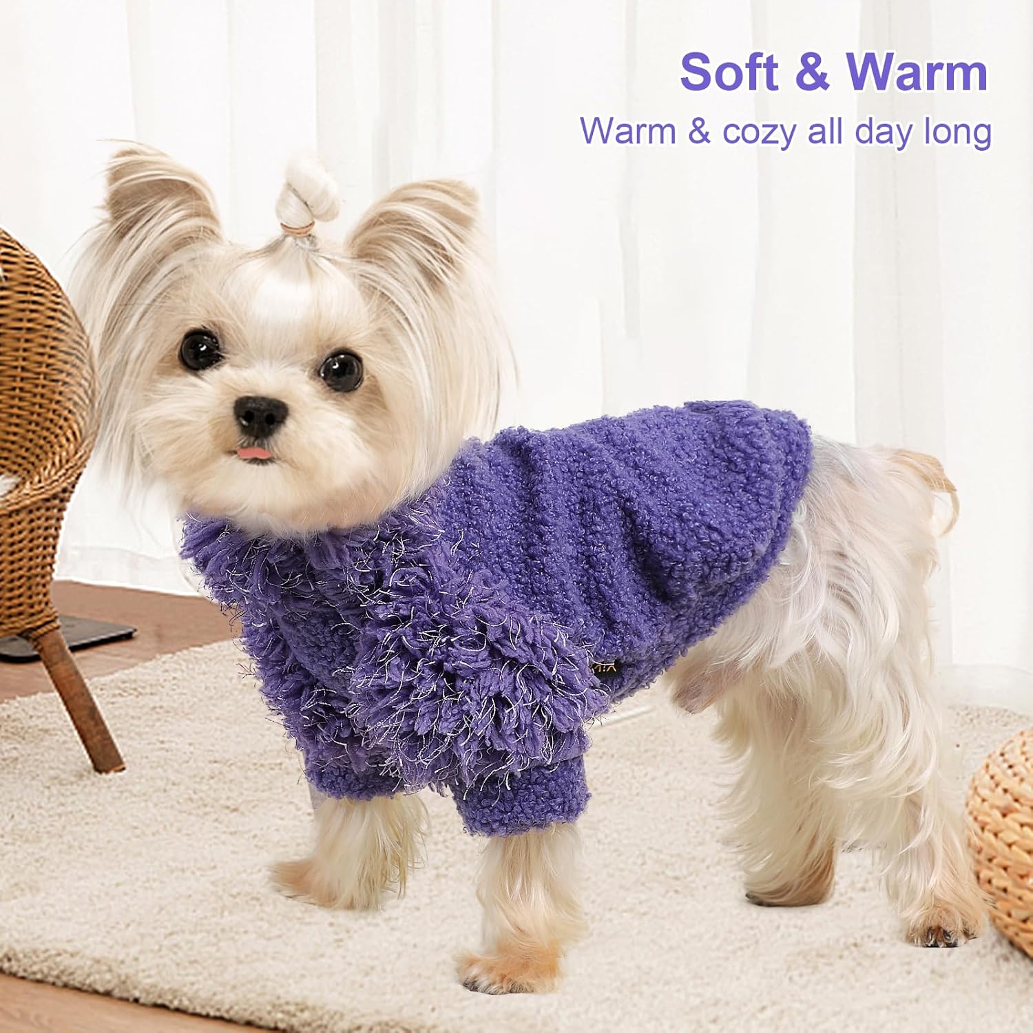 Ropa para cachorros para perros pequeños, hembras y niños, suéter de invierno para perros pequeños, chaqueta para perro, ropa cálida para mascotas,