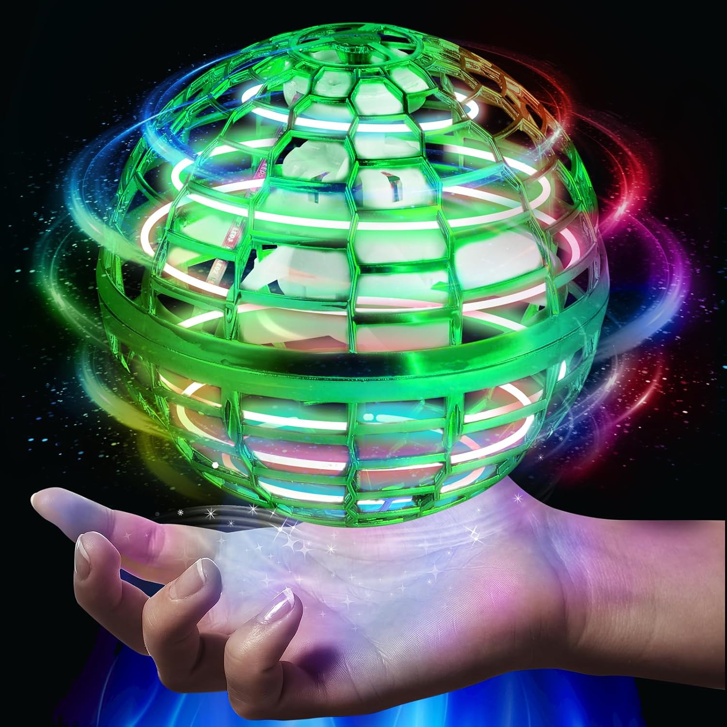 Juguete de bola de orbe volador 2023, juguete volador Boomerang Fly Spinners para niños y adultos, juguete de bola voladora para interiores y