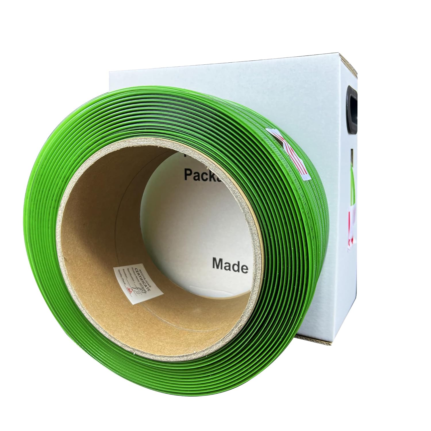 58 “x.034 x1000ft poliéster (PET) Rollo de flejado de embalaje de paletas de embalaje de plástico de bandas de polietileno Verde 1450lbs Resistencia