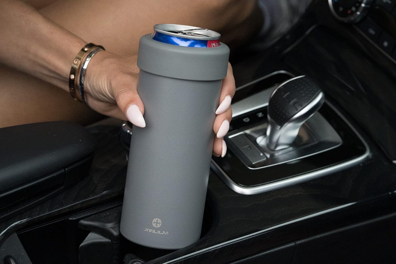 Hielera aislada de acero inoxidable para latas delgadas de 12 onzas, soporte para bebidas delgadas para seltzer duro, cerveza, refrescos y bebidas