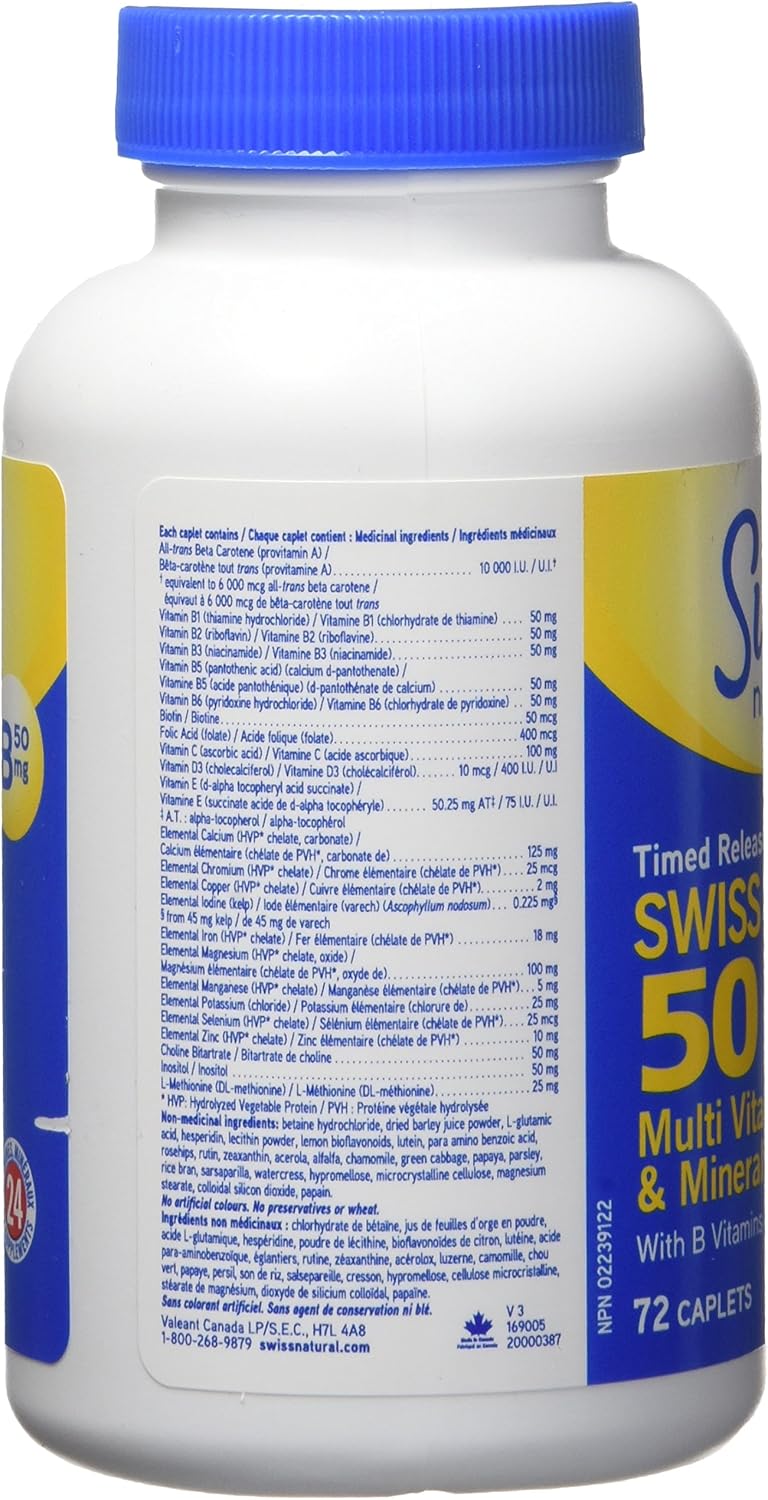 Swiss One – Multivitaminas y minerales con complejo B