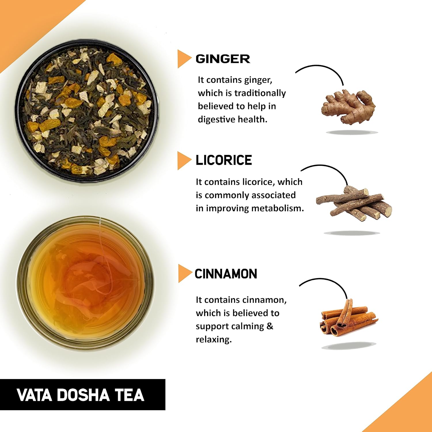 TEACURRY Té Vata Dosha – (paquete de 1 mes, 30 bolsas de té) – Ayuda a respirar y al flujo sanguíneo