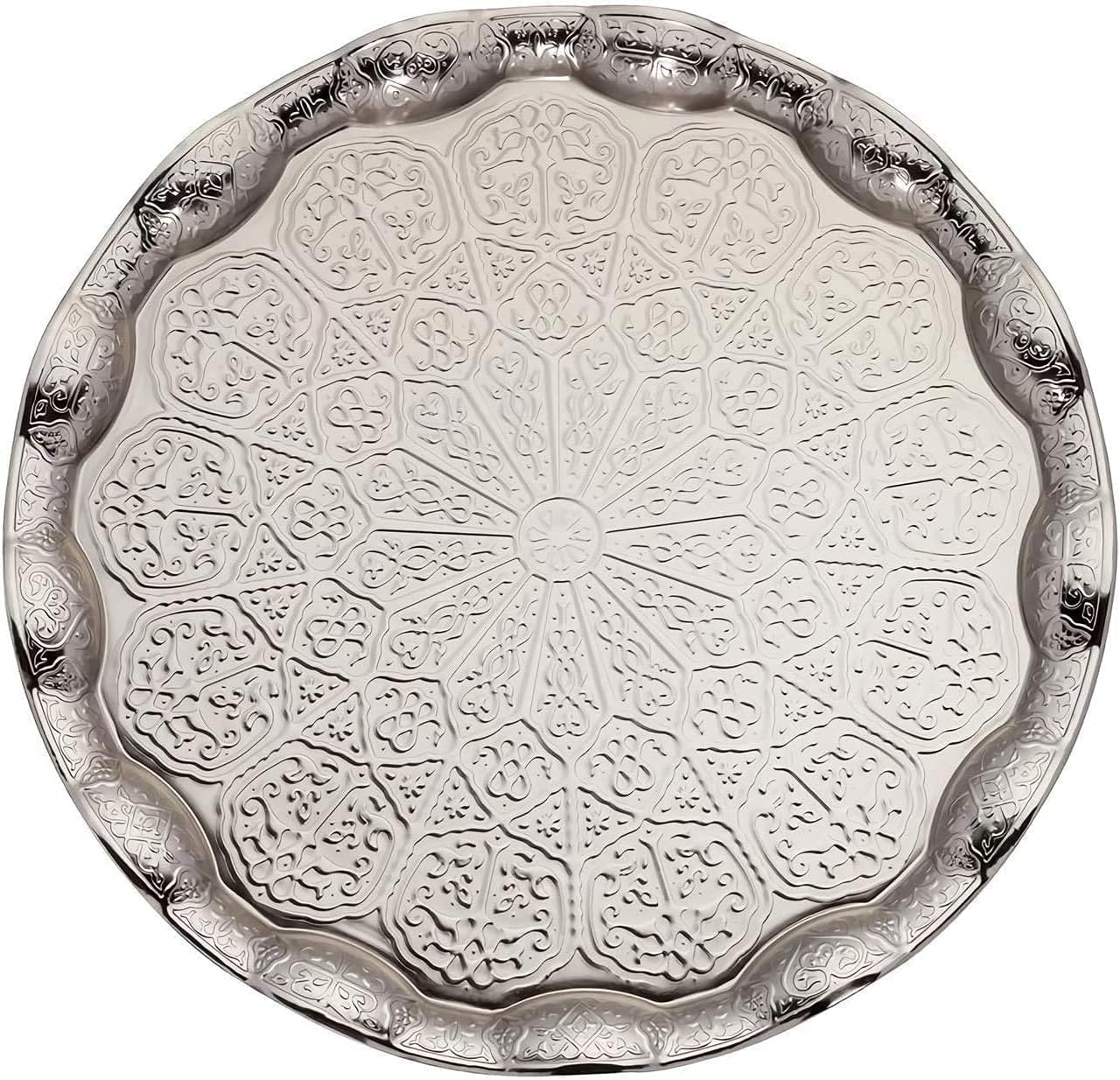 Alisveristime Juego de 27 platillos de café turco griego árabe (Gelincik) (plata)