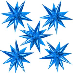 60 globos de papel de aluminio con forma de estrella, globos de cono de 12 puntos, globos mágicos en explosión, grandes para bodas, aniversarios, 60 globos de papel de aluminio con forma de estrella, globos de cono de 12 puntos, globos mágicos en explosión, grandes para bodas, aniversarios,