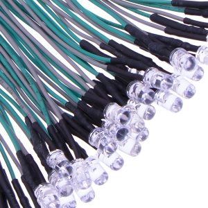 35 unidades de diodos LED RGB de flash rápido precableados de 0.197 in, ultra brillantes, LED de 12 V, resistencia integrada para proyectos de 35 unidades de diodos LED RGB de flash rápido precableados de 0.197 in, ultra brillantes, LED de 12 V, resistencia integrada para proyectos de