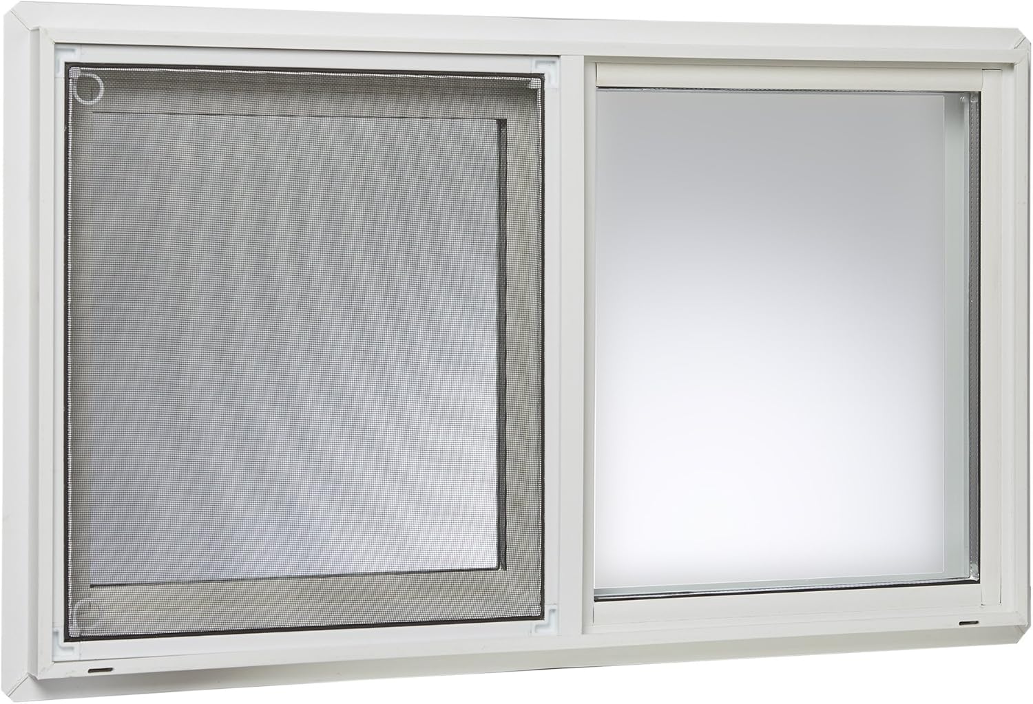 VBSI3218PR Ventana deslizante de vinilo para sótano, 32 “x 18”, blanco