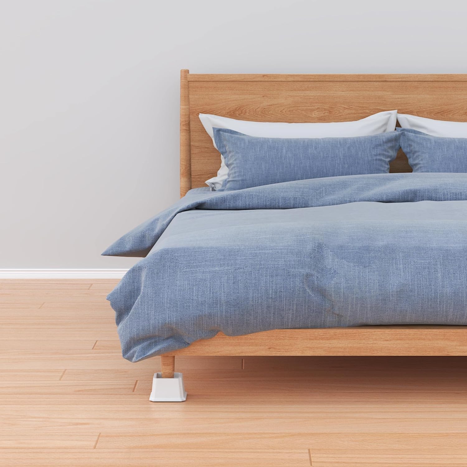 Whynonap Juego de 9 elevadores de cama de 2 pulgadas, elevadores de cama resistentes para marco de cama, paquete de 9 elevadores de hasta 2000