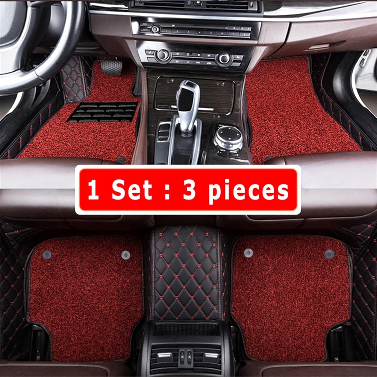 Alfombrillas de coche para Nissans X-Trail Rogues T32 2017 2016 2015 2014 alfombras de lujo de doble capa con lazo de alambre accesorios interiores