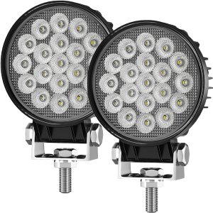 Adzoon Luces LED para tractor, 2 unidades de 4 pulgadas de inundación de 12 V, luces LED cuadradas de trabajo de conducción para camión, equipo, Adzoon Luces LED para tractor, 2 unidades de 4 pulgadas de inundación de 12 V, luces LED cuadradas de trabajo de conducción para camión, equipo,