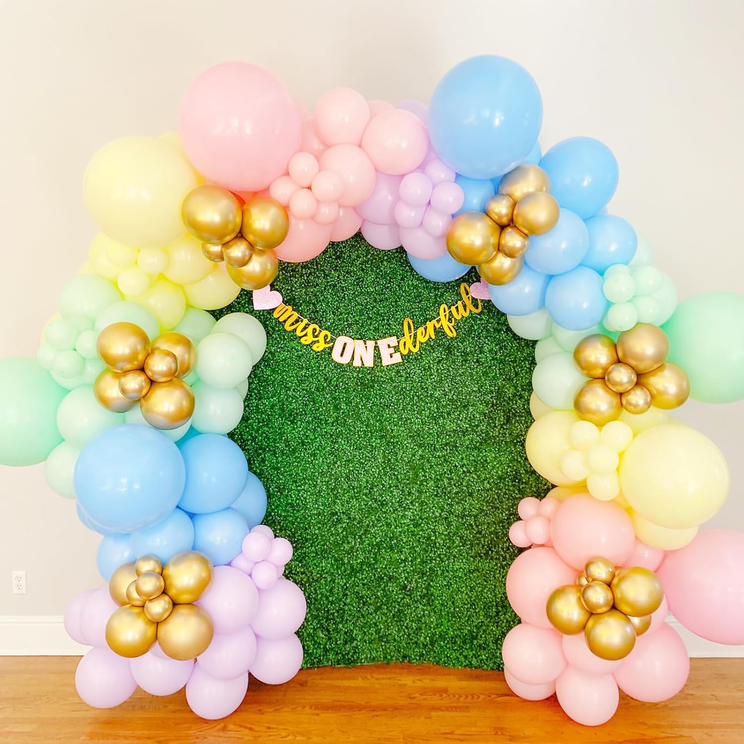 Voircoloria Globos pastel, paquete de 66 globos de látex macarrón de 12 pulgadas para graduación, Pascua, boda, cumpleaños, despedida de soltera,