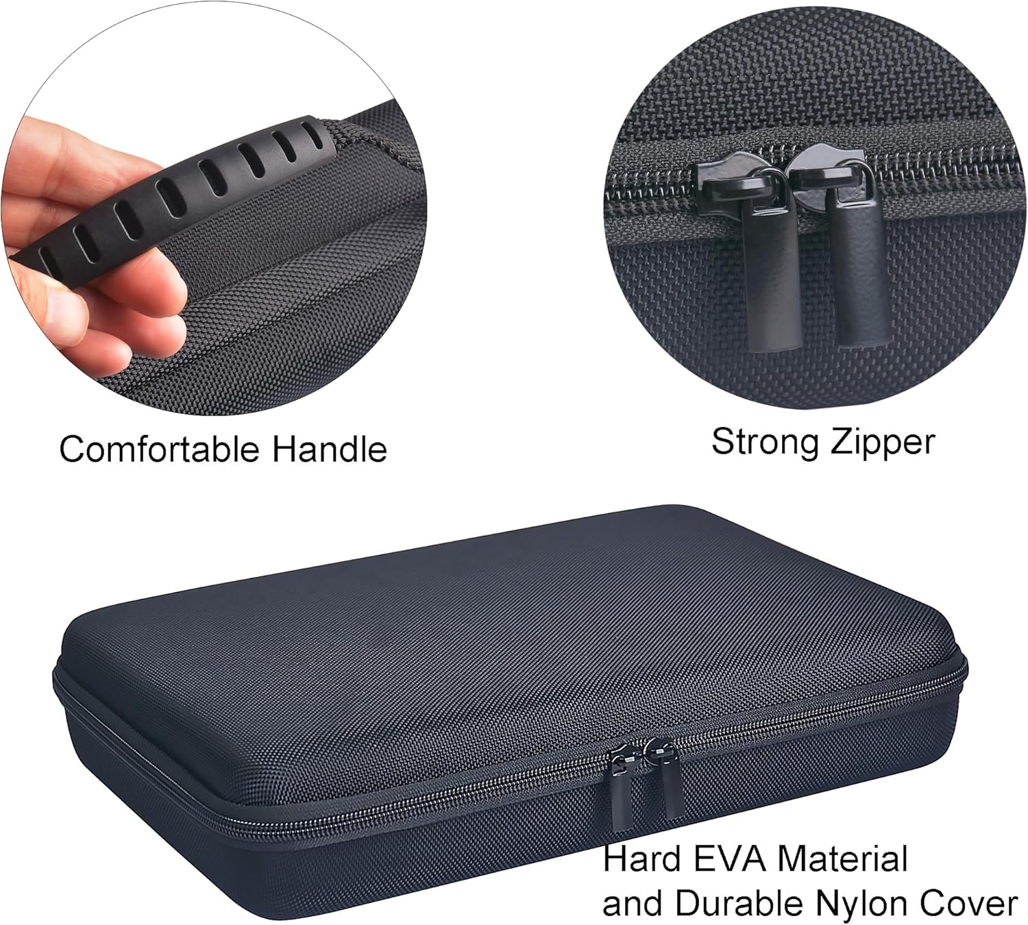 Bestshoot – Funda de transporte grande con funda protectora de espuma personalizable para cámara deportiva SJCAM Monopole Accesorios Yi 4K LCD SD