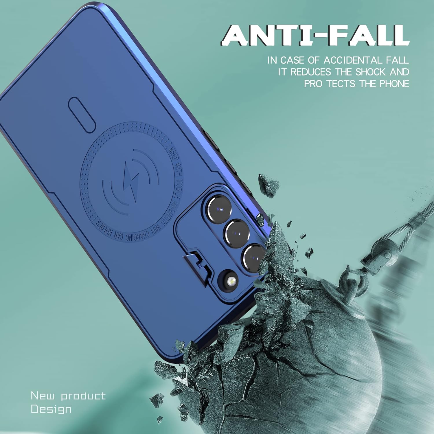 Asuwish Funda de teléfono para Samsung Galaxy S22 5G con protector de pantalla de vidrio templado y soporte delgado, accesorios móviles híbridos