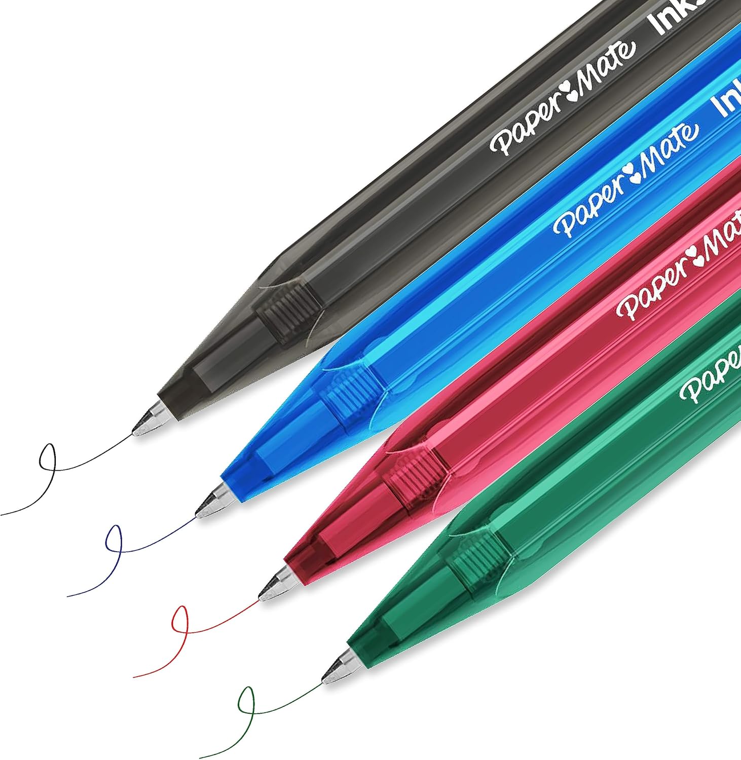 Paper Mate InkJoy 100RT – Bolígrafos retráctiles, punta media (0.039 pulgadas), color negro, 20 unidades