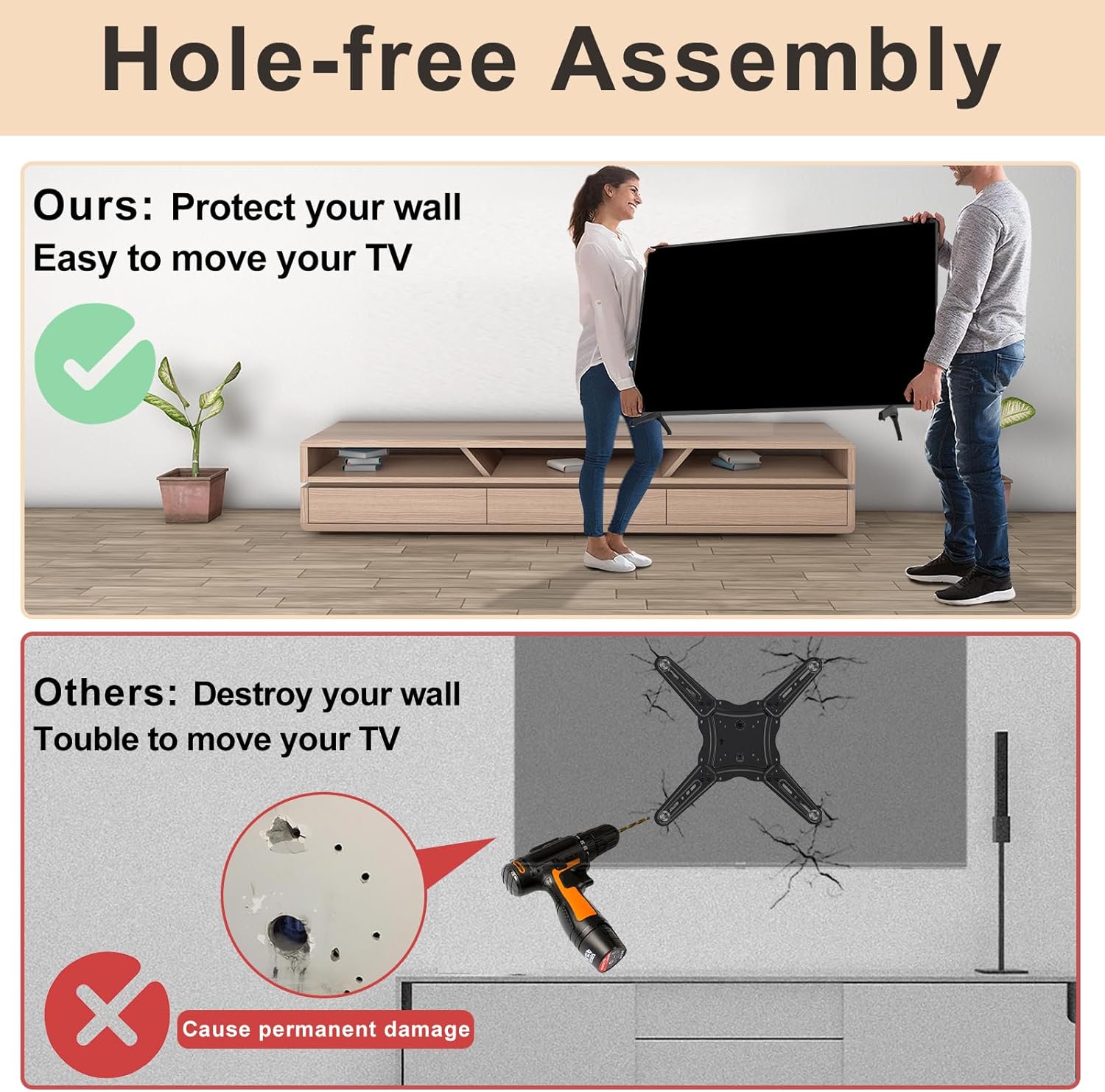 Soporte de TV para reemplazo de patas de TV Samsung, para UN50TU7000FXZA UN50TU700DFXZA UN55TU7000FXZA UN55TU700DFXZA UN58TU7000FXZA UN58TU700DFXZA
