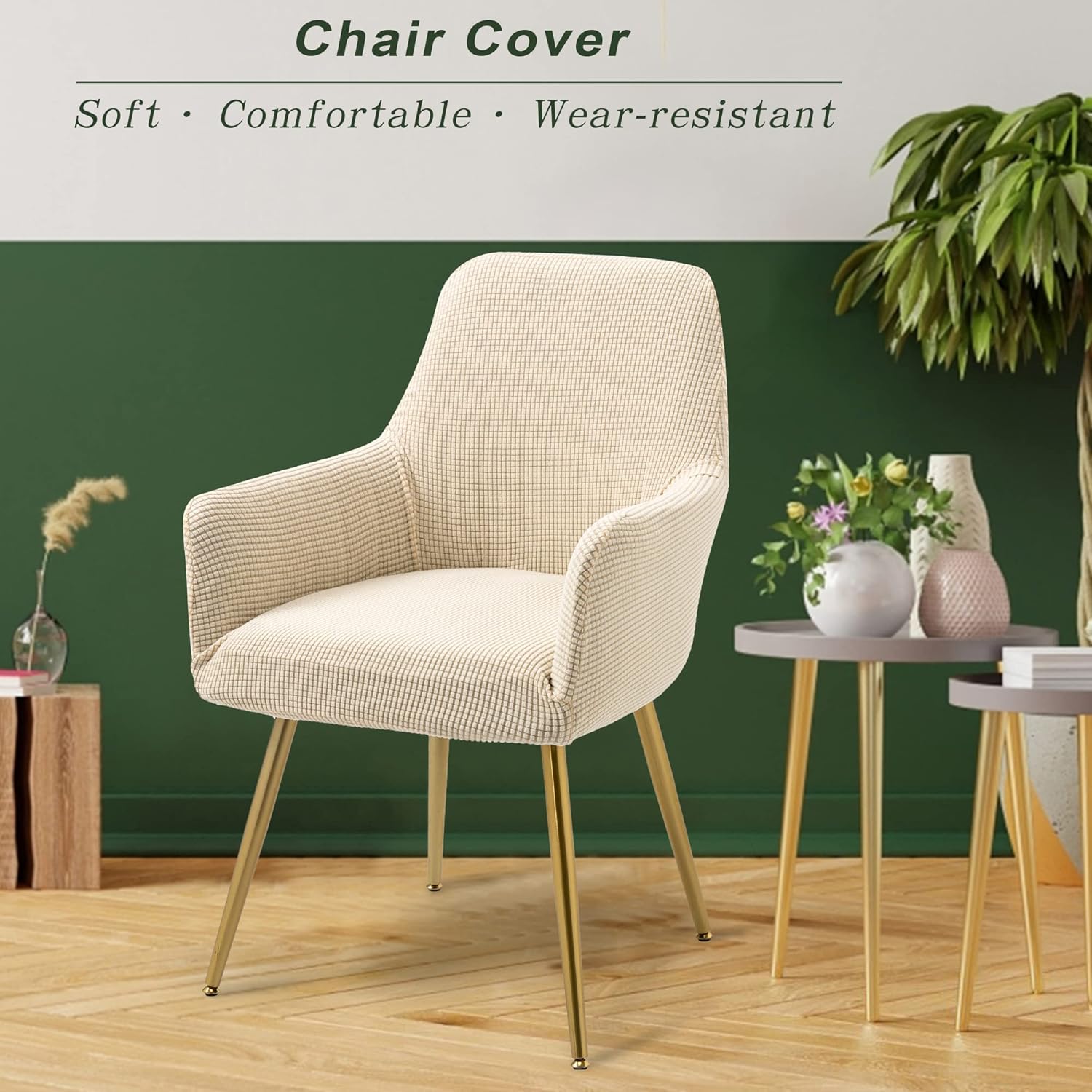 TIANSHU Funda para silla de sala de estar, para comedor, sala de estar, oficina, recepción, antideslizante, funda para silla de comedor (funda para