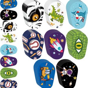 Siifert 80 parches adhesivos para los ojos para niños, sin látex, bonitos vendajes adhesivos para ambliopía, almohadilla desechable para los ojos, Siifert 80 parches adhesivos para los ojos para niños, sin látex, bonitos vendajes adhesivos para ambliopía, almohadilla desechable para los ojos,