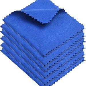 Paño de limpieza de microfibra, paño de microfibra de 7 x 6 pulgadas, paquete de 6 toallitas de limpieza de lentes azules, paño de limpieza para Paño de limpieza de microfibra, paño de microfibra de 7 x 6 pulgadas, paquete de 6 toallitas de limpieza de lentes azules, paño de limpieza para