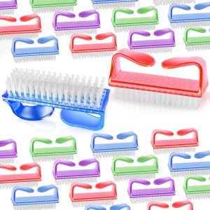 HOFASON – Juego de 24 cepillos de uñas con mango para limpiar uñas, manicura para limpiar debajo de las uñas, cepillo de limpieza de uñas, HOFASON – Juego de 24 cepillos de uñas con mango para limpiar uñas, manicura para limpiar debajo de las uñas, cepillo de limpieza de uñas,